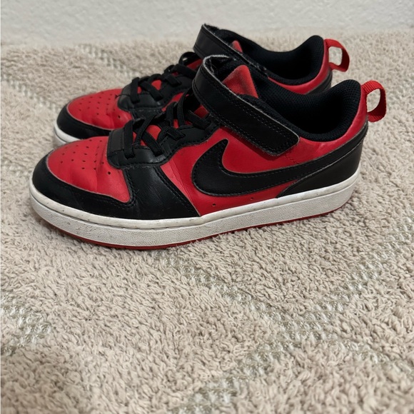 Nike Court Borough Low Recraft – Kids’ Size 2Y | Red & Black - Picture 2 of 8